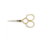 Gingher Gold-Handled Epaulette Embroidery Scissors - 3 1/2"